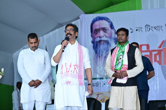 hemant soren in sonari hemant soren in sonari