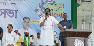 काशीपुर विधानसभा से TMC प्रत्याशी के लिए झारखण्ड सीएम हेमंत सोरेन ने माँगा वोट hemant soren