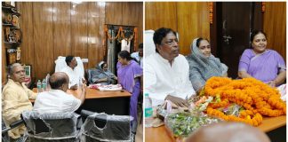 केशव महतो और मंत्री दीपिका पांडेय ने आलमगीर से की मुलाक़ात aalamgir aalam