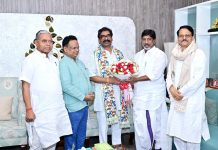 राज्यसभा चुनाव को लेकर रांची पहुंचे के. राजू, सीएम से की मुलाक़ात hemant soren