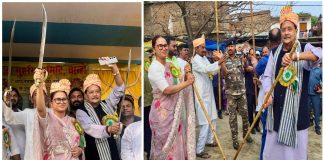 चान्हो में मुहर्रम मेले में शामिल हुए मंत्री राधाकृष्ण किशोर और शिल्पी नेहा तिर्की Shilpi Neha Tirkey