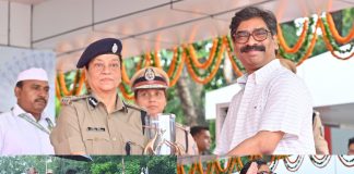रांची:पारण परेड समारोह में शामिल हुए सीएम,सर्वश्रेष्ठ प्रशिक्षुओं को सम्मानित किया cm hemant soren