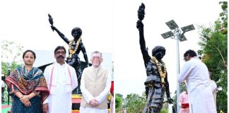 बिरसा मुंडा की पुण्यतिथि पर मुख्यमंत्री ने दी श्रद्धांजलि hemant soren