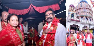 मुख्यमंत्री और कल्पना सोरेन ने मां देवड़ी मंदिर से राज्य की खुशहाली के लिए की कामना Kalpana Soren