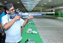 सीएम ने किया टिकैत उमराव सिंह शूटिंग रेंज परिसर का औचक निरीक्षण