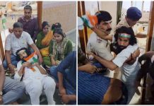 तिरंगा यात्रा में शामिल होने पर अड़े देवेंद्रनाथ महतो, अस्पताल में पुलिस से विवाद devendra nath mahto