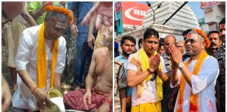 देवघर में बाबूलाल मरांडी ने बाबा बैद्यनाथ धाम मंदिर में पूजा अर्चना की babulal marandi