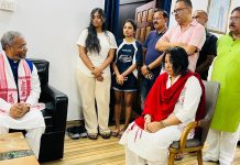 बाबूलाल मरांडी ने दिवंगत मंत्री सुदिव्य सोनू के आवास पहुंचकर दी श्रद्धांजलि babulal marandi