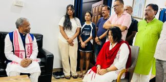 बाबूलाल मरांडी ने दिवंगत मंत्री सुदिव्य सोनू के आवास पहुंचकर दी श्रद्धांजलि babulal marandi