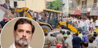 दिल्ली में इमारत गिरने पर राहुल गाँधी :छात्र PG में एक छत के नीचे 40-40 की संख्या में, अमानवीय परिस्थितियों में रहने को मजबूर rahul gandhi
