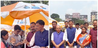 फुटपाथ व्यवसायी के बीच कैनोपी छातों का वितरण,संजय सेठ ने कहा “5,000+ वितरण का लक्ष्य” Sanjay Seth