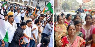 जमशेदपुर में कांग्रेस और भाजपा के बीच हिंसक झड़प, पत्थरबाजी, भाजपा ने की SSP डॉ. एहतेशाम वक़ारिब को निलंबित करने की मांग congress bjp violence
