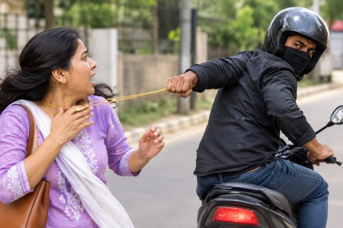 ranchi police and chain snatcher ranchi police and chain snatcher